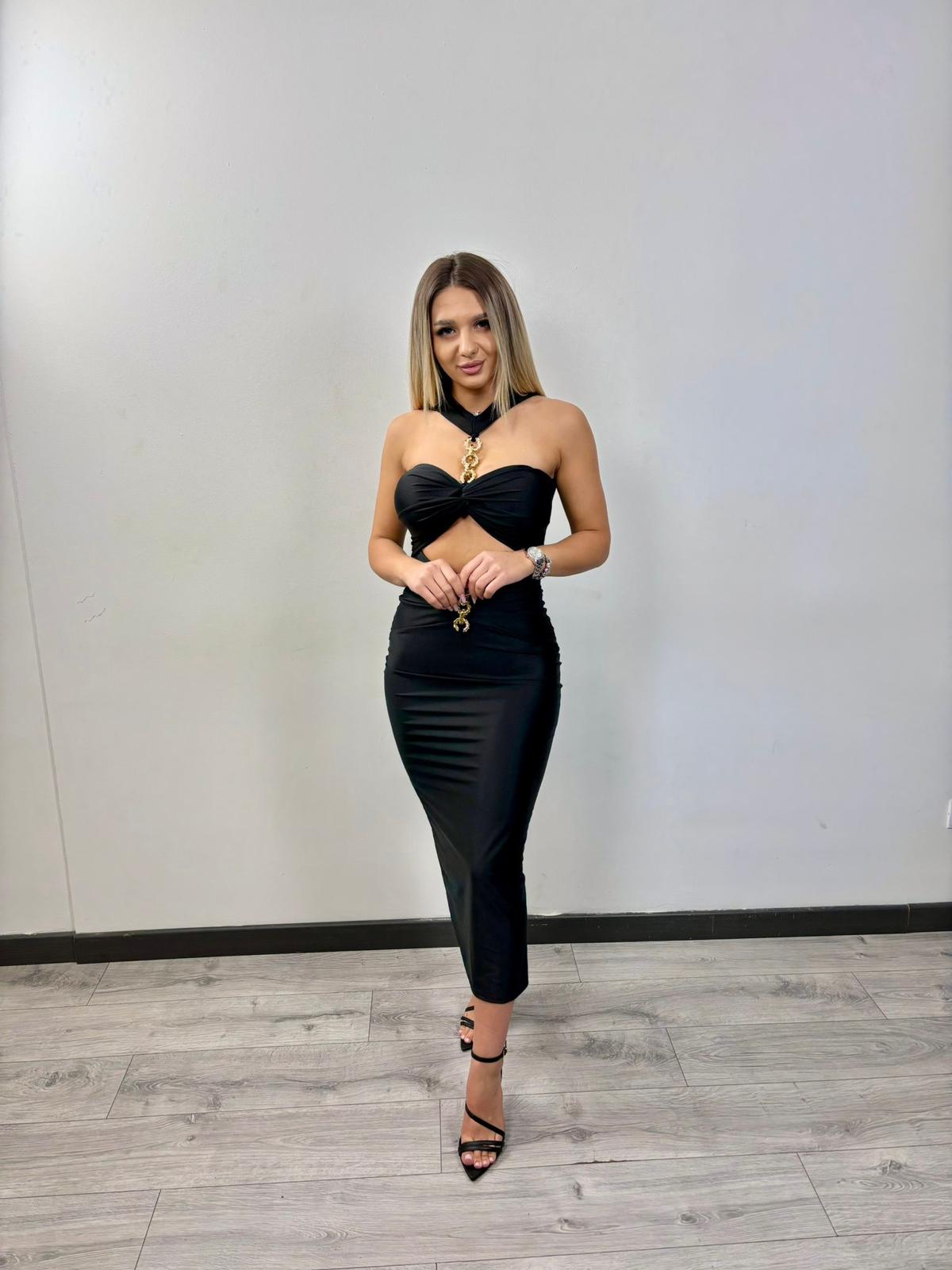 Rochie de ocazie neagra eleganta