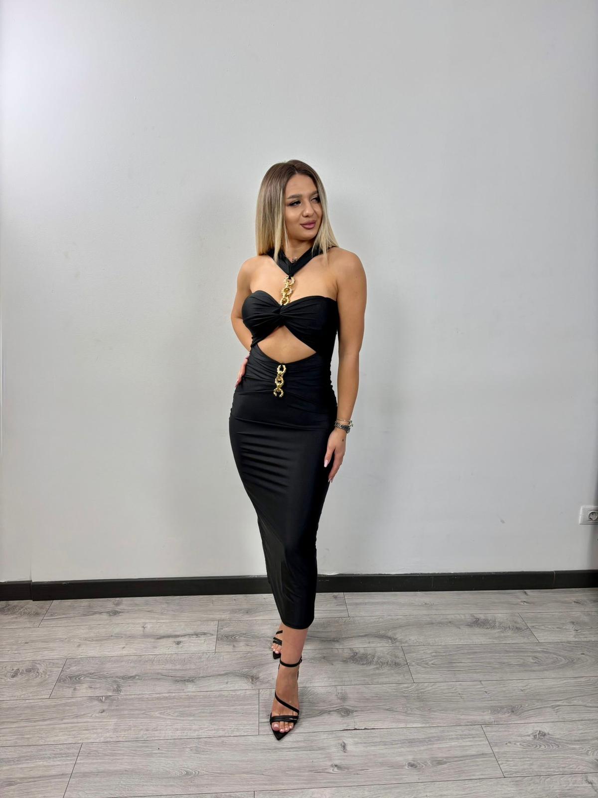 Rochie de ocazie neagra eleganta